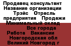 Продавец-консультант › Название организации ­ Трэйс › Отрасль предприятия ­ Продажи › Минимальный оклад ­ 30 000 - Все города Работа » Вакансии   . Новгородская обл.,Великий Новгород г.